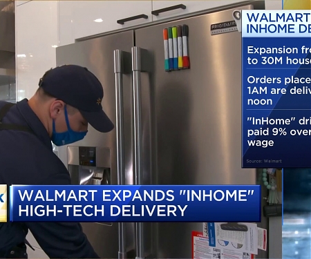 Walmart To Expand InHome Delivery, Reaching 30 Million U.S. Homes in 2022