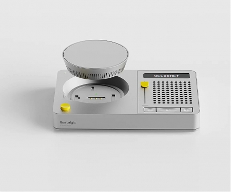 2-in-1 Retro Device Concept Brings an AI Speaker and Record Runner Together