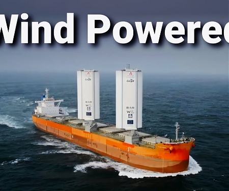 (Video) Winged Cargo Ship Saves Three Tonnes of Fuel Per Day on First Voyage