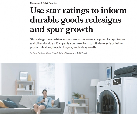 Mckinsey - Use Star Ratings to Inform Durable Goods Redesigns and Spur Growth