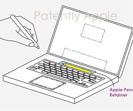 (Patent) Apple - Future MacBook That Integrates an Apple Pencil That Also Replaces F-Keys