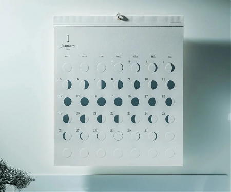 Oboro’s Silver Moon Calendar Is Wall Art You’ll Actually Use