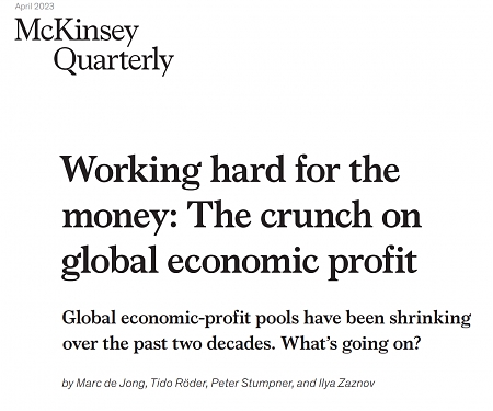 (PDF) Mckinsey - Working Hard for The Money : The Crunch on Global Economic Profit