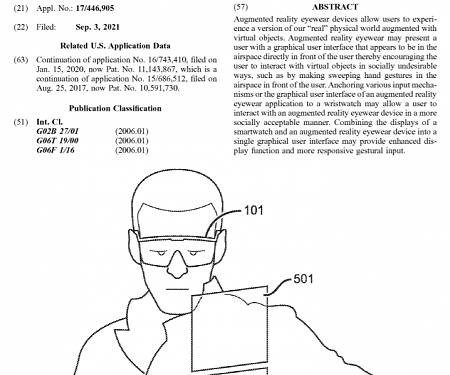 (Patent) Snap Patents A Wristwatch Based Interface for Augmented Reality Eyewear