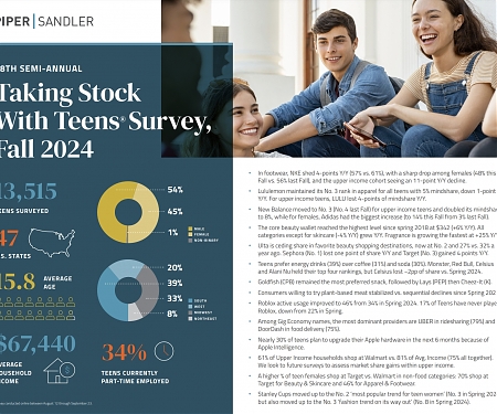 (PDF) Piper Sandler : 48th Semi-Annual Taking Stock With Teens® Survey