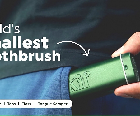 KIF Pocket-Sized Titanium Toothbrush Kit Reduces Plastic Waste for Better Environment