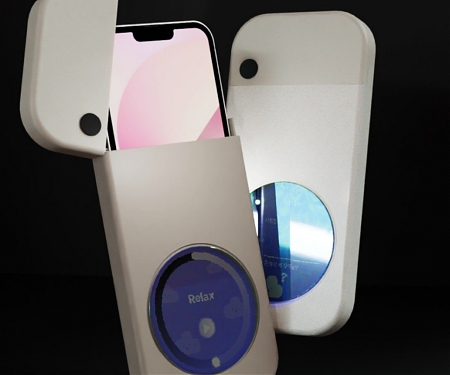 Smartphone Enclosure Concept Helps Develop Good Relaxation Habits - FIKA