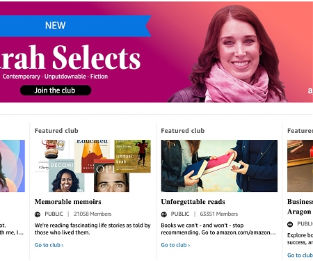 Amazon Starts Monthly Book Club