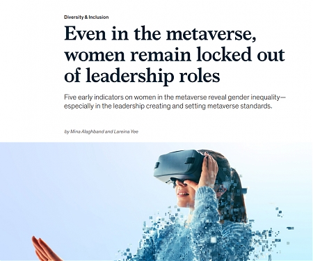 (PDF) Mckinsey - Even in The Metaverse, Women Remain Locked Out of Leadership Roles