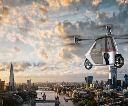 eVTOL 'Flying Motorcycle' Promises 40 Minutes of Flight Endurance
