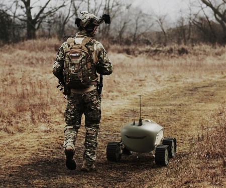 This Autonomous Robot Scouts Unfriendly Terrain for Dangerous Land Mines in Warzone