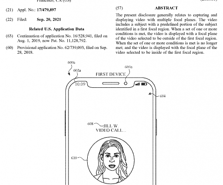 (Patent) Apple Pursues a Patent on Capturing Images with Multiple Focal Planes