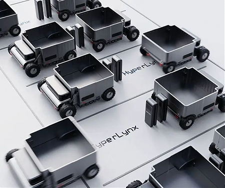 Futuristic HyperLynx Autonomous Truck with AI Technology