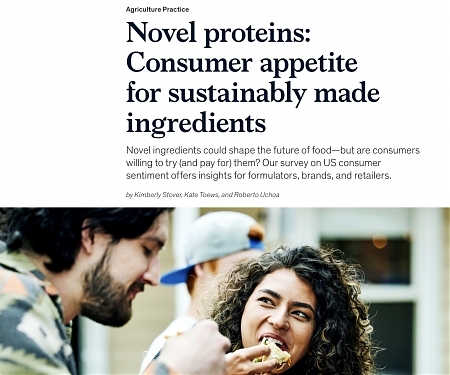 (PDF) Mckinsey - Novel Proteins : Consumer Appetite for Sustainably Made Ingredients