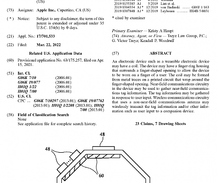 (Patent)  Apple Explores Whole Family of ‘Ring-Shaped’ Devices For Fingers