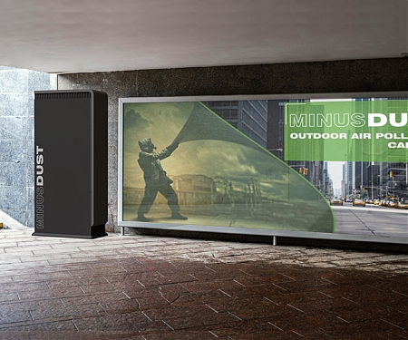 MinusDUST Outdoor Air Pollution Capture to Reduce Toxic Pollutants