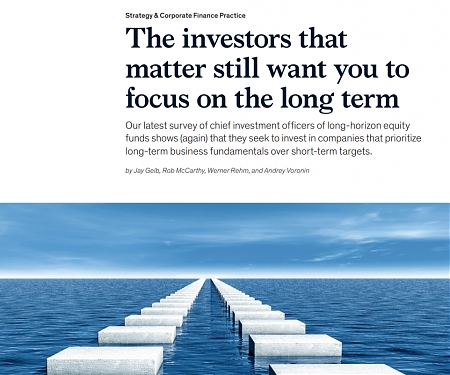 (PDF) Mckinsey - The Investors That Matter Still Want You to Focus on The Long Term
