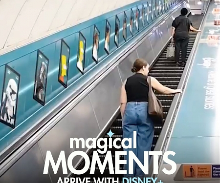 (Video) Disney+ Brings Characters To Life On London Tube Escalators