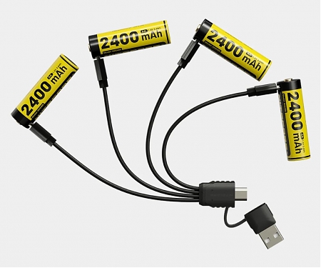 Rechargeable AA Battery has a Built-in USB-C Port for Easier Charging