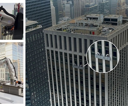 (Video) Window-Cleaning Robots Hang Out in New York for World-First Deployment