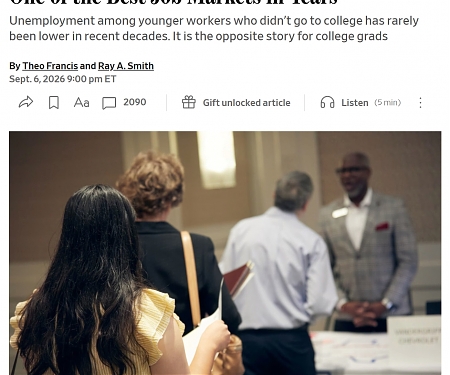 Americans Without College Degrees Are Having One of the Best Job Markets in Years