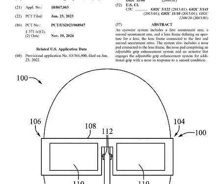 (Patent) Apple Patents Glasses That Automatically Tighten Their Grip on Your Nose