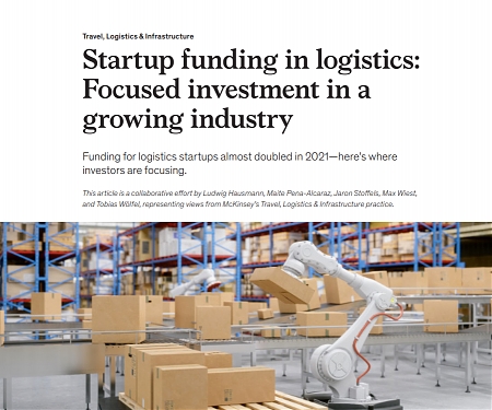 (PDF) Mckinsey - Startup Funding in Logistics : Focused Investment in a Growing Industry