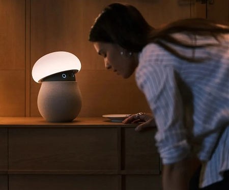 Mori the Mushroom Robot Offers Company Without Saying a Word