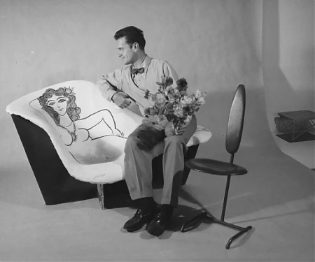 This Iconic, Cat-Adorned Eames Fiberglass Chair Can be Yours for $2,500