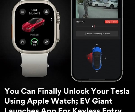 You Can Finally Unlock Your Tesla Using Apple Watch