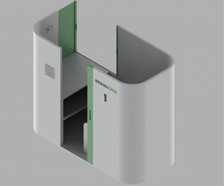 Cubicle Concept Proposes A Personal Bunker for Rest, Focus, And Collaboration