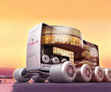 The Tesla Mobile Resort Hotel