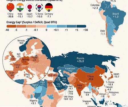 Which Countries Produce More Energy Than They Use?