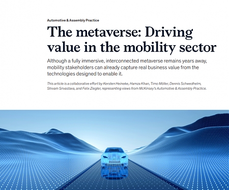 (PDF) Mckinsey - The Metaverse : Driving Value in The Mobility Sector