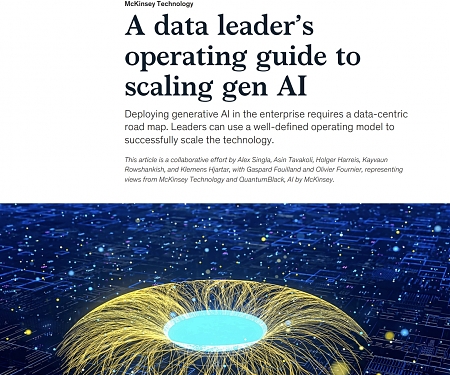 (PDF) Mckinsey - A Data Leader’s Operating Guide to Scaling gen AI