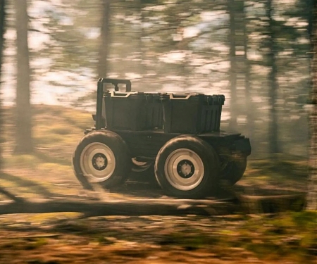 In-Wheel Electric Motors Boost Stealth And Performance of Infantry Mule