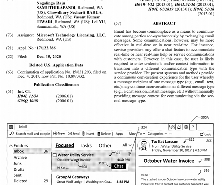 (Patent) Microsoft Seeks to Patent a Method for Chat-Enabled Messaging