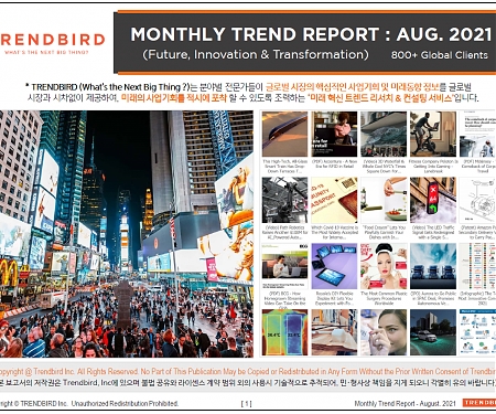 Monthly Trend Report -  August. 2021 Edition