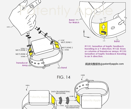 (Patent) Apple Patents Watch Smart-Bands with Embedded Ultrasonic Transducers