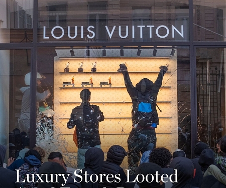 Luxury Stores Looted Amid French Protests
