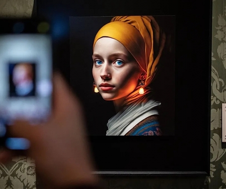 AI-Created "Girl with a Pearl Earring" Sparks a Debate in The Art World