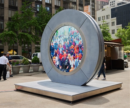 "Public technology sculpture" The Portal shut down after "inappropriate behaviour"