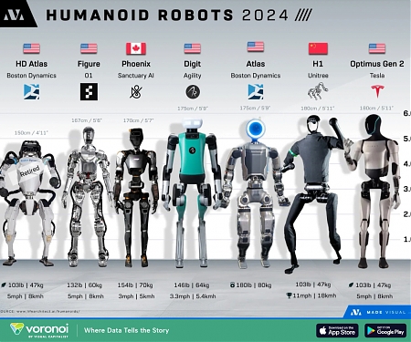 Comparing Humanoid Robots Across The World
