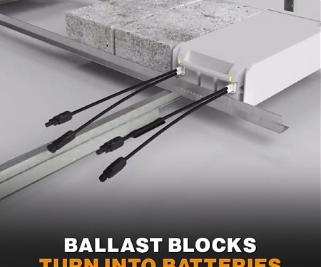 Ballast Blocks Become Batteries in New US Tech, Boosting Rooftop Solar Power