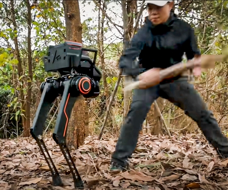 (Video) Forest Walker Robot Takes a Brutal Beating and Keeps Marching