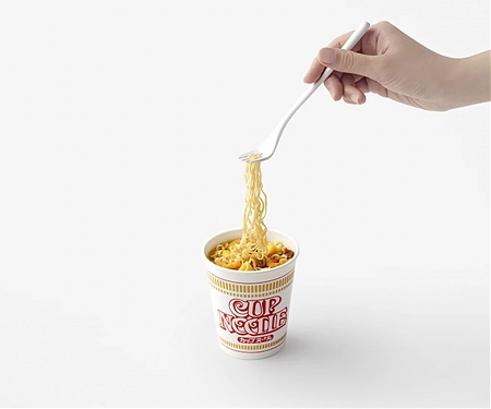 Nendo Designed The Perfect Obsessively Ergonomic Fork for Eating Cup Noodles