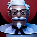 (Video) KFC Made a Weird Animatronic Harland Sanders Robot to Take Your Drive-Thru Order