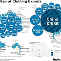 The World Map of Clothing Exports
