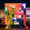 Tetris Meets Snake and Ladders in Colorful Tiny-Living Installation