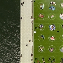 Brooklyn's Domino Park Painted Circles on the Grass to Ensure Social Distancing
